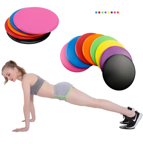 2PCS Fitness Disc Übung Schiebe Platte Für Yoga Gym Bauch Core-Training