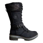 🔥 Hallo WEIHNACHSANGEBOT 🔥  Gestrickte halbhohe Stiefeletten mit Schnalle für Damen